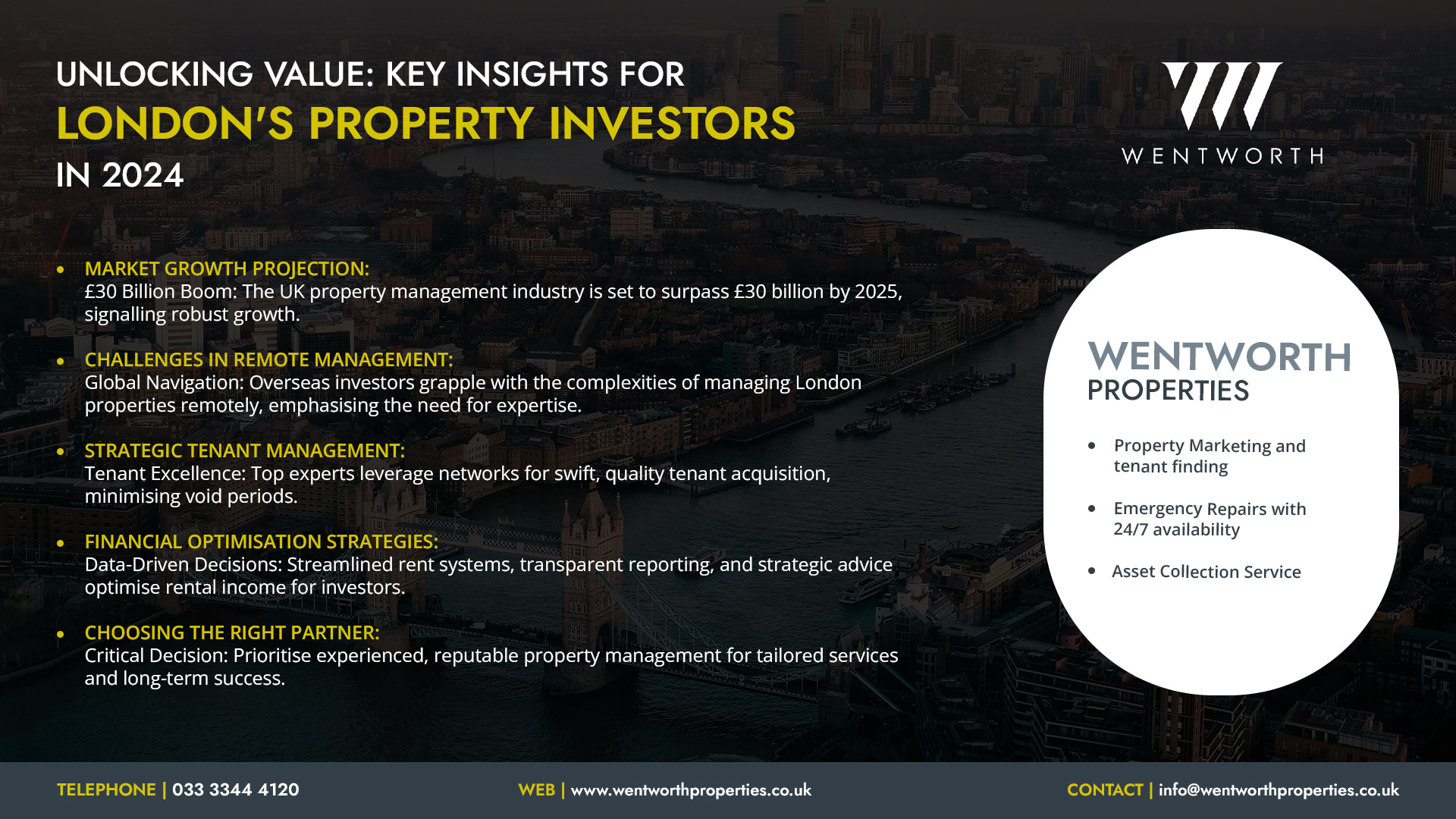 Information about property management experts in London